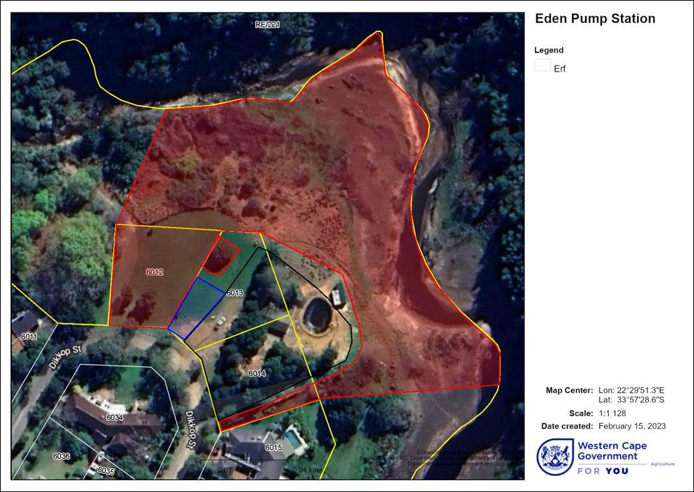 Correction by Sharples Env Services indicating NO GO area